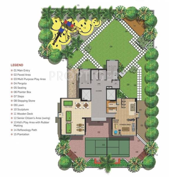  heights Single Tower Cluster Plan