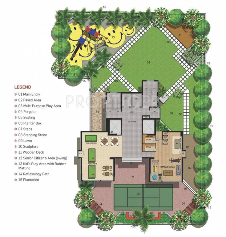  heights Single Tower Cluster Plan