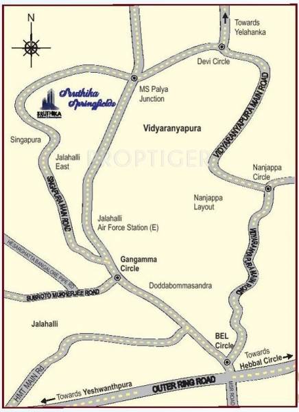 springfields Images for Location Plan of Sruthika Springfields