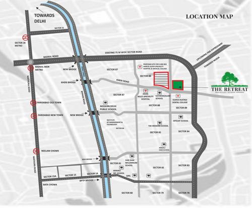  the-retreat Images for Location Plan of TDI The Retreat