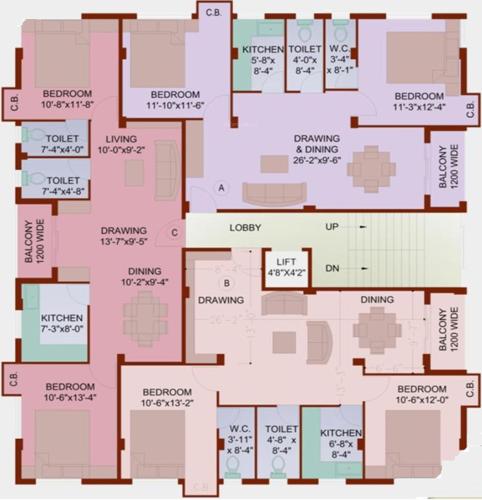 Images for Cluster Plan of Vsun Group Advaita Enclave
