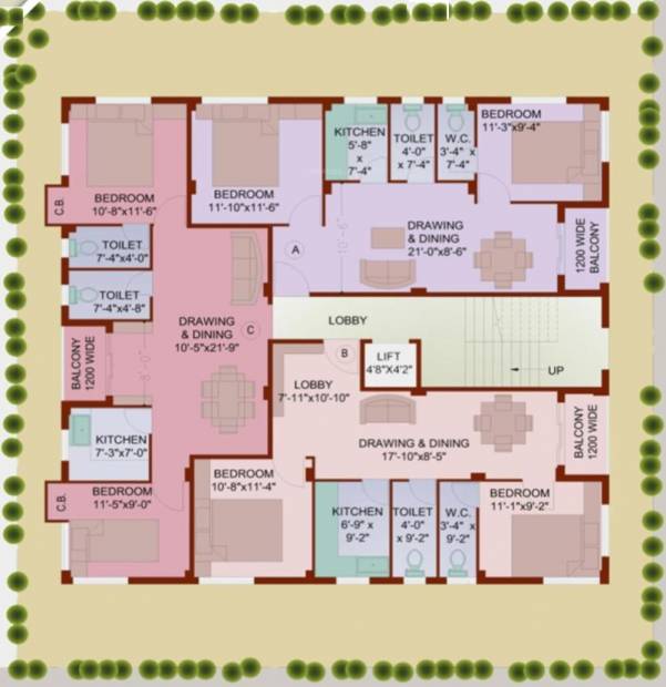 Images for Cluster Plan of Vsun Group Advaita Enclave