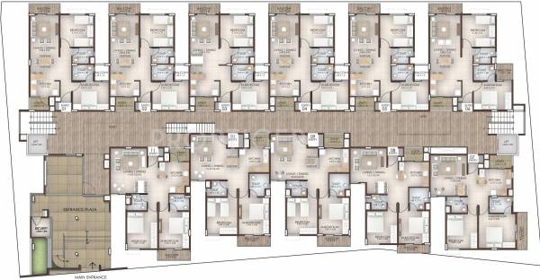 Single Tower Cluster Plan peepal-tree Single Tower Cluster Plan