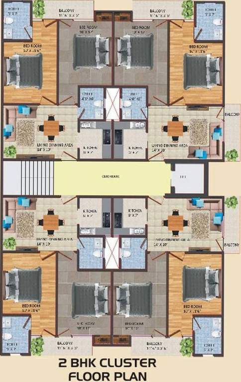 Images for Cluster Plan of Satyam SBI Residency 2