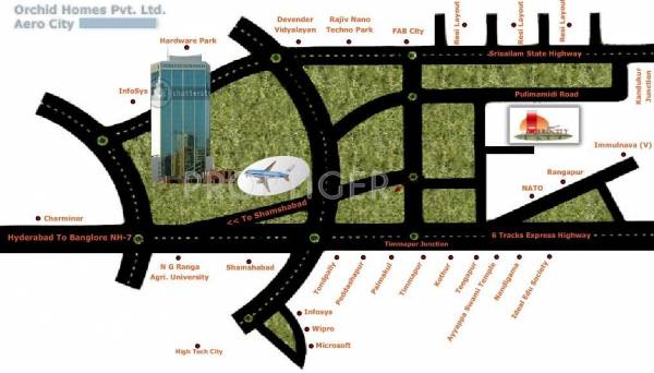 Orchid Homes Pvt Ltd Aero City Location Plan