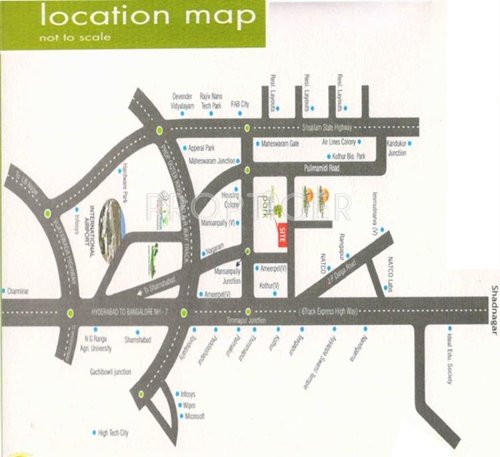 Orchid Homes Pvt Ltd Aero Park Location Plan