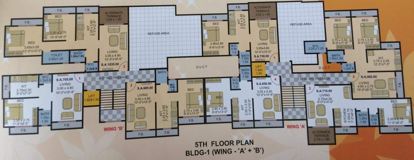  shubham paradise abcdef wing Images for Cluster Plan of Gauri Vinayak Shubham Paradise ABCDEF Wing