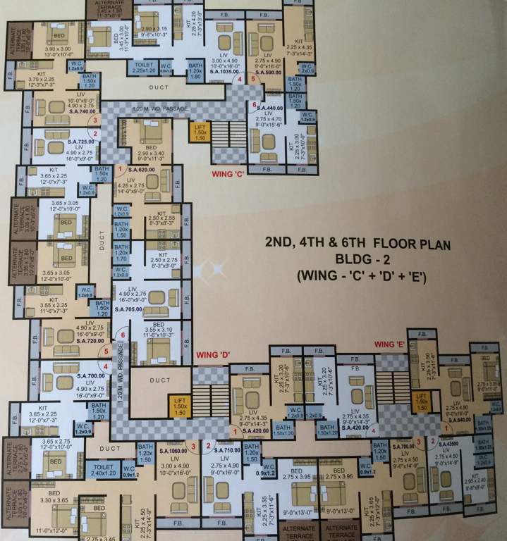  shubham paradise abcdef wing Images for Cluster Plan of Gauri Vinayak Shubham Paradise ABCDEF Wing