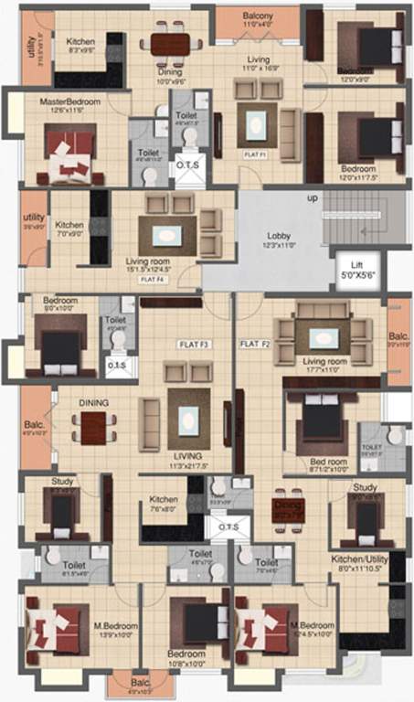 Images for Cluster Plan of Acacia Lakshmibhavanam