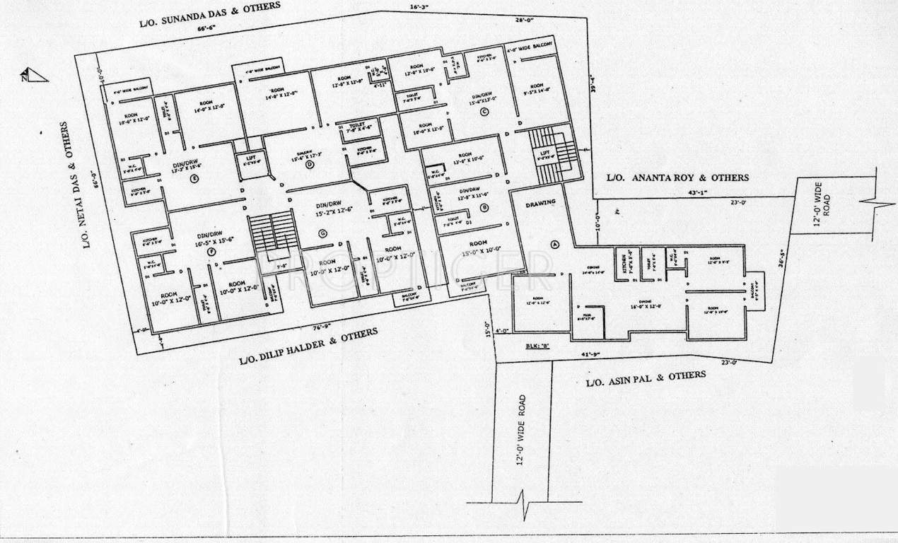 Images for Cluster Plan of Jajodia Halder Enclave