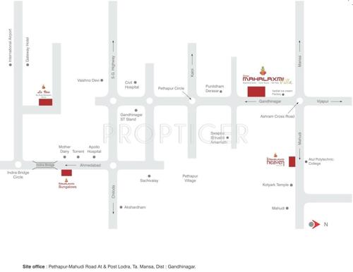 Mahavir Infraspace Shree Mahalaxmi Villa Location Plan