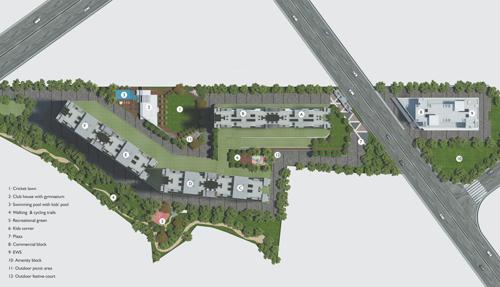  trident-towers Images for Layout Plan of Paranjape Trident Towers