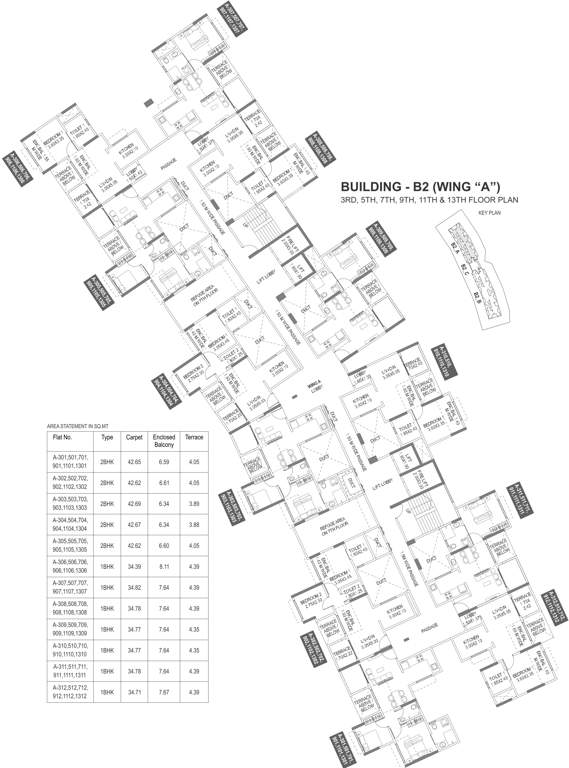 forest trails athashri b2 Images for Cluster Plan of Paranjape Forest Trails Athashri B2