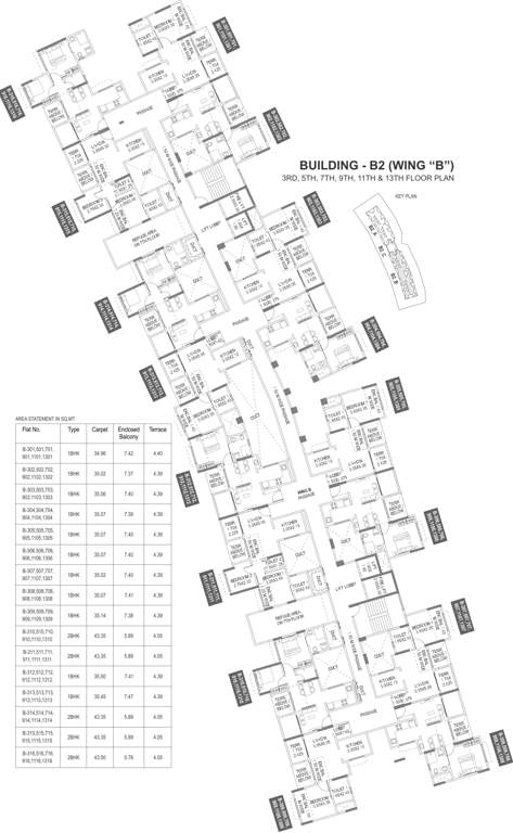 forest trails athashri b2 Images for Cluster Plan of Paranjape Forest Trails Athashri B2