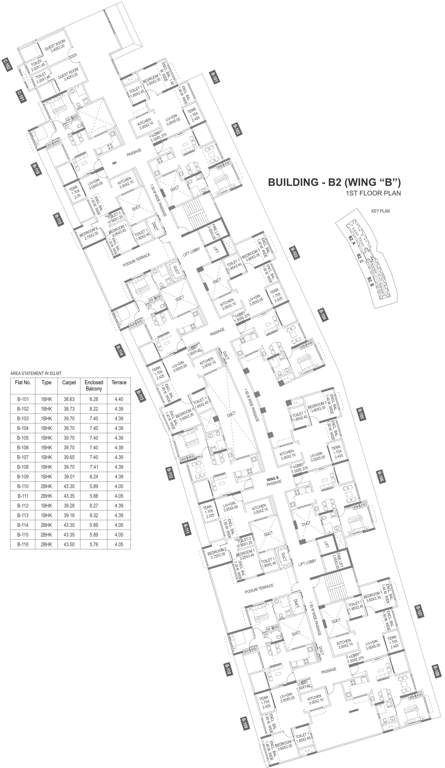 forest trails athashri b2 Images for Cluster Plan of Paranjape Forest Trails Athashri B2