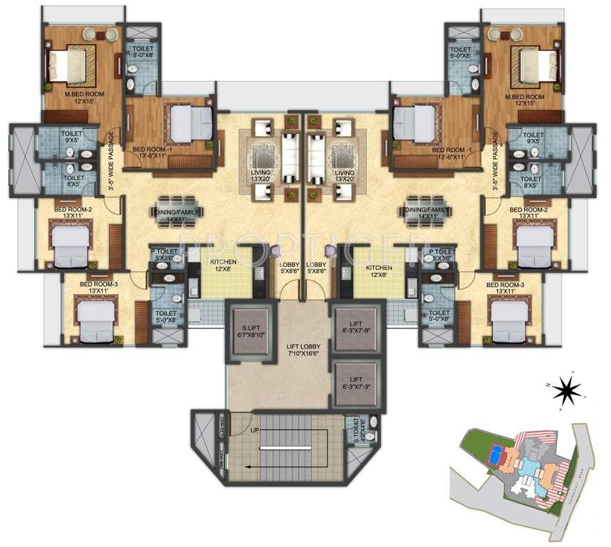 Images for Cluster Plan of Pashmina Pashmina Lotus