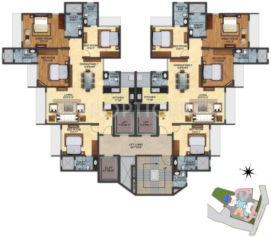 Images for Cluster Plan of Pashmina Pashmina Lotus