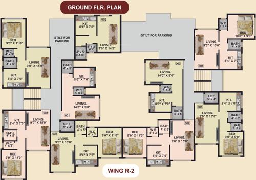  prestige Images for Cluster Plan of Shagun Prestige