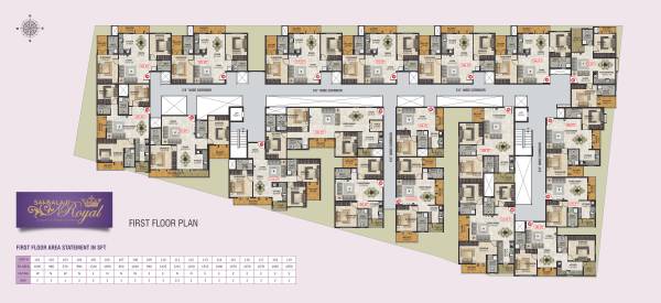  sai-balaji-royal Cluster Plan for 1st Floor