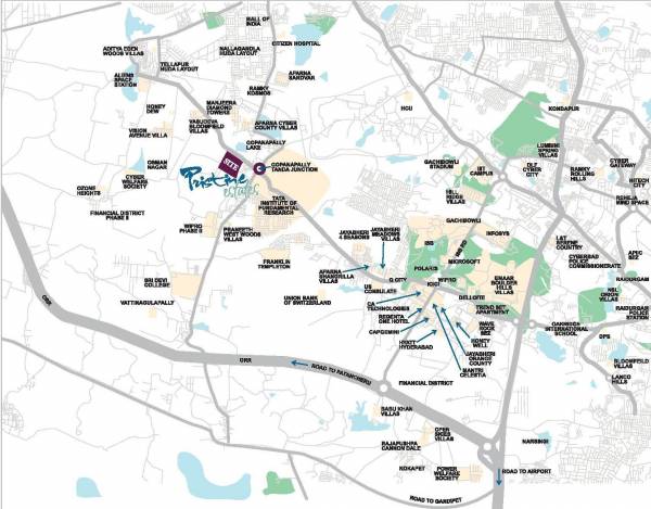 Images for Location Plan of Prathima Pristine Estates Images for Location Plan of Prathima Pristine Estates