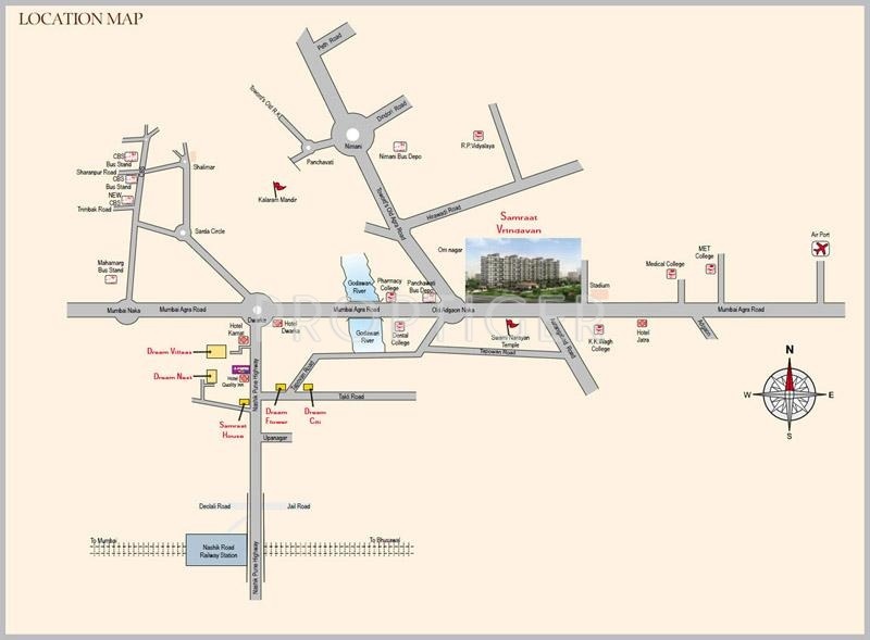 vrindavan Images for Location Plan of Samraat Vrindavan