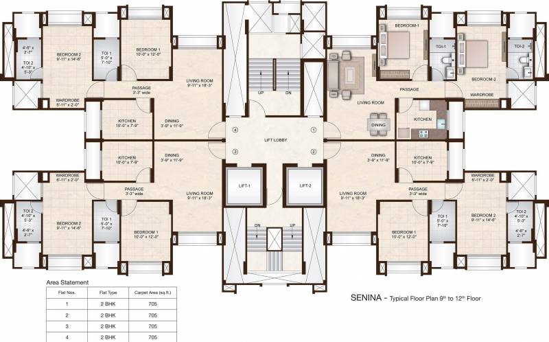  senina Images for Cluster Plan of Hiranandani Senina