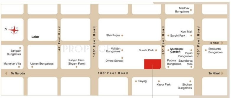 Sparsh Developers Dev Residency Location Plan