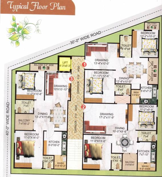 Images for Cluster Plan of Sindura Developers Sindura Residency