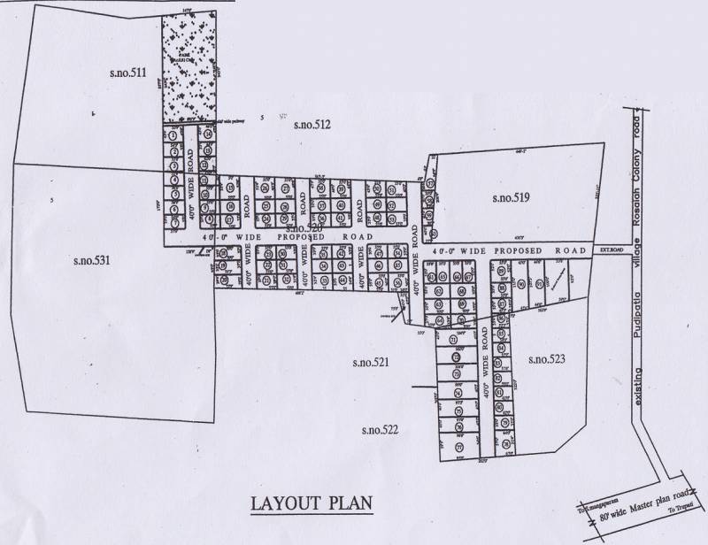 Images for Layout Plan of MG Santosh Gardens