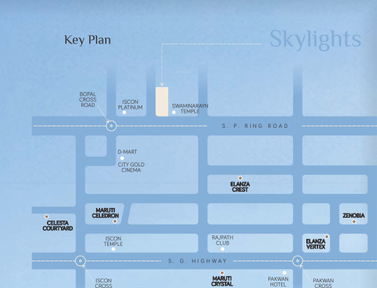  skylights Location Plan