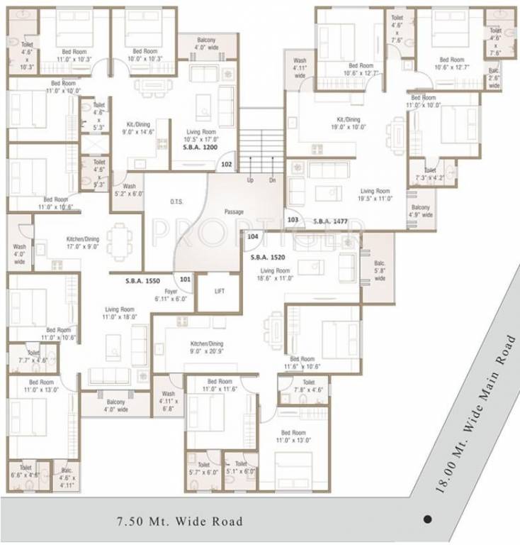iv Single Block Cluster Plan