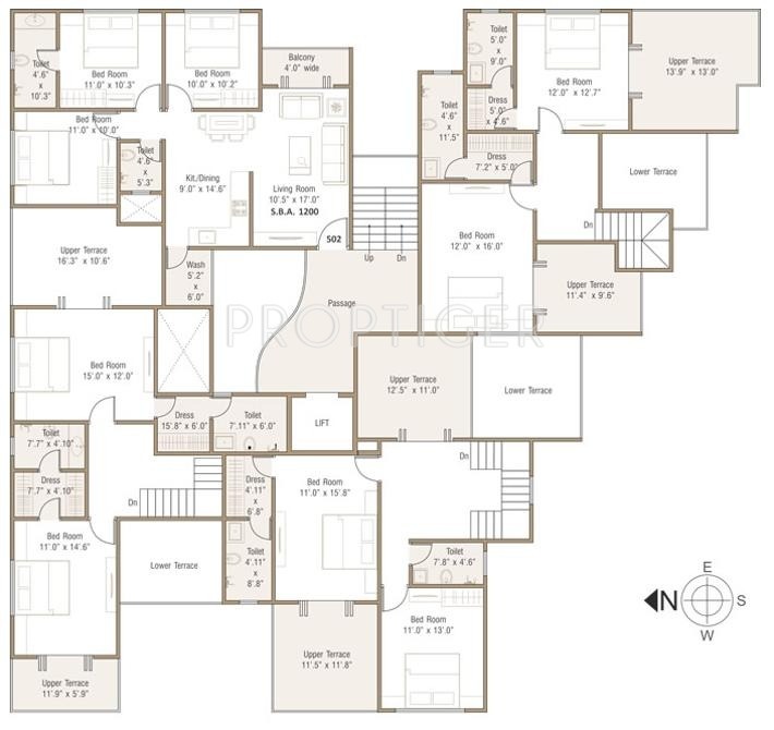 iv Single Block Cluster Plan