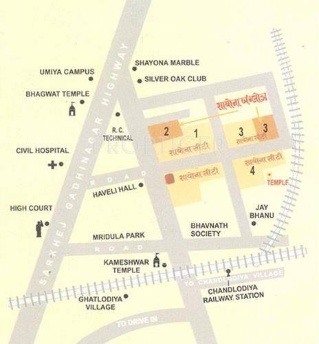 Images for Location Plan of Shayona Land Corporation Twin Bungalows Images for Location Plan of Shayona Land Corporation Twin Bungalows