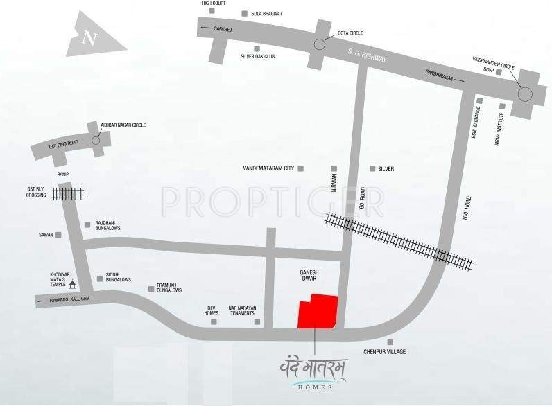 homes Images for Location Plan of Vandemataram Group Homes