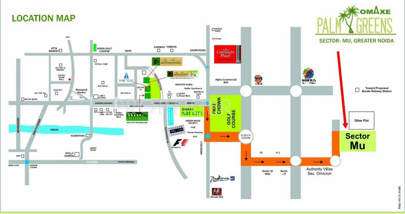 Images for Location Plan of Omaxe Palm Greens