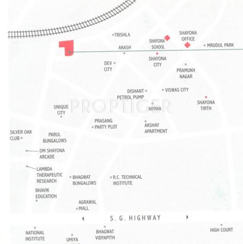 Images for Location Plan of Shayona Land Corporation Krupa