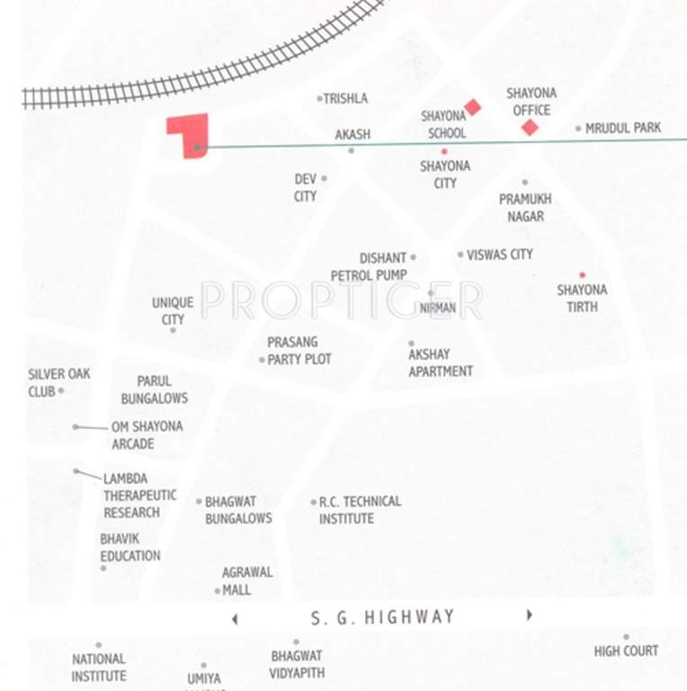 Images for Location Plan of Shayona Land Corporation Krupa