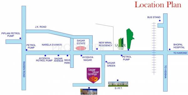 Images for Location Plan of Agrawal Sagar Silver Springs