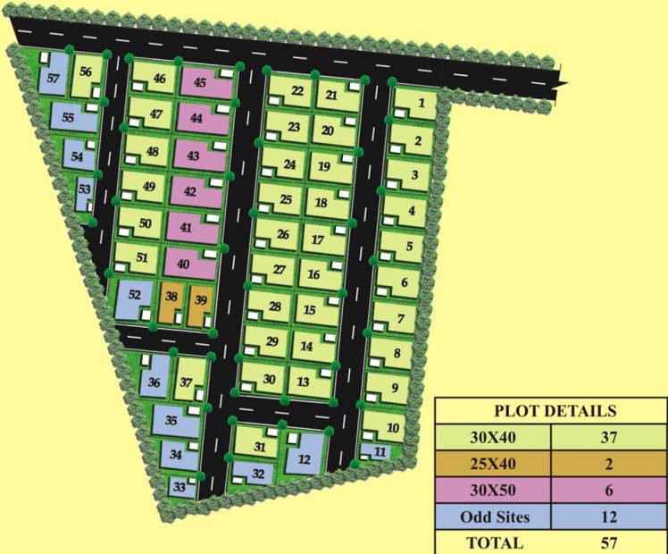 Images for Layout Plan of Abhyudaya Amber Park Front