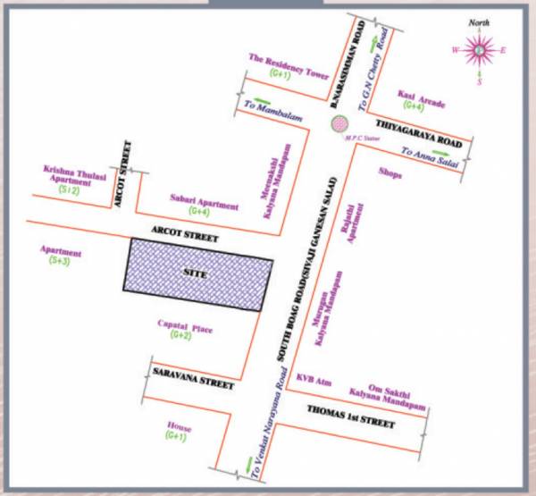  arunsunai-illam Location Plan
