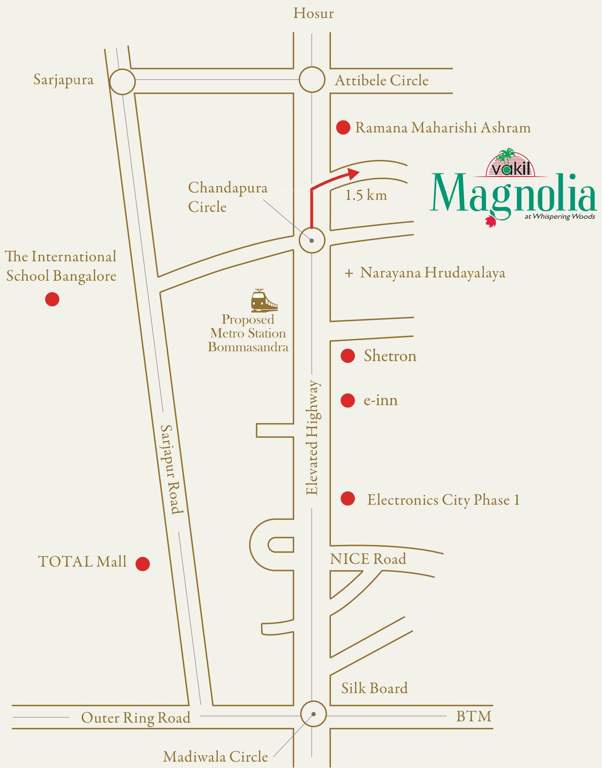 magnolia Images for Location Plan of Vakil Magnolia