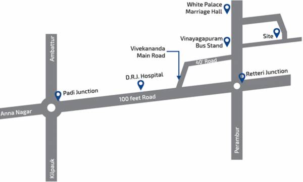 Images for Location Plan of KVR Builders Sree Padmavathy