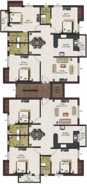 Images for Cluster Plan of India The Trinity Terrace