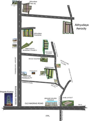  aero-city Images for Location Plan of Abhyudaya Aero City