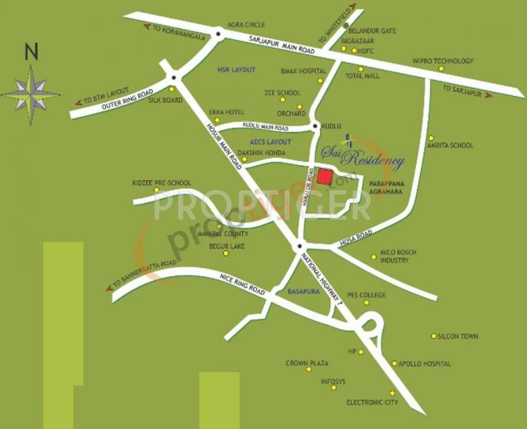 Images for Location Plan of Balaji Projects Sai Balaji Residency