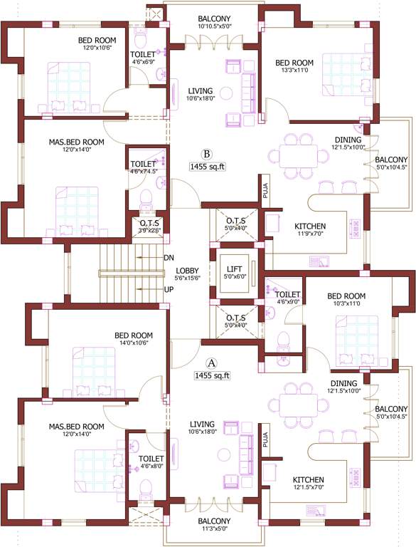 Images for Cluster Plan of Pushkar Desikan Villa