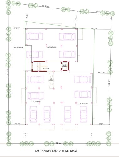  swastik-square Swastik Square Cluster Plan from 1st to 3rd Floor