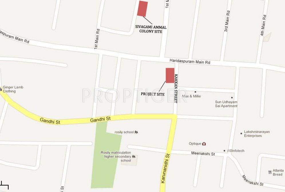 VijaySaras Builders Vijay Manor Location Plan