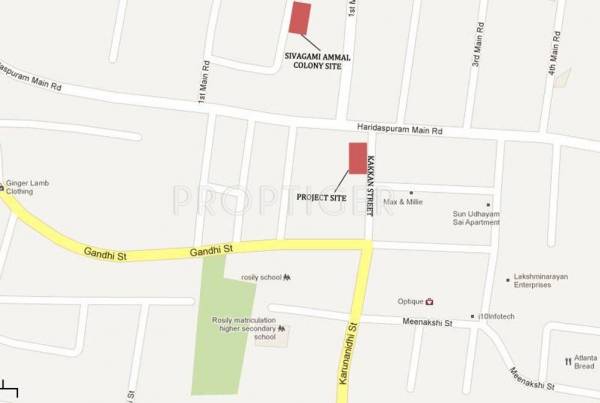 Location Plan VijaySaras Builders Vijay Manor Location Plan