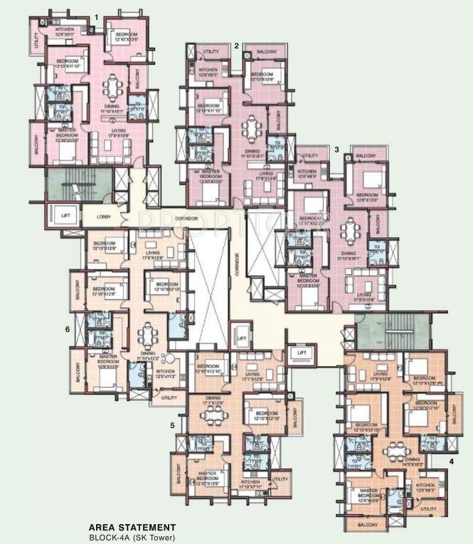  paramount towers Images for Cluster Plan of Shriram Paramount Towers
